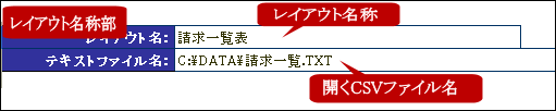 レイアウト名称部